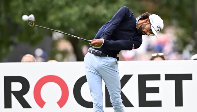 Akshay Bhatia three-putts on final hole, loses Rocket Mortgage Classic by one